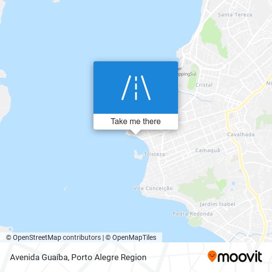 Mapa Avenida Guaíba