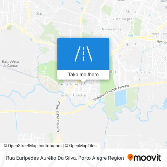 Rua Eurípedes Aurélio Da Silva map