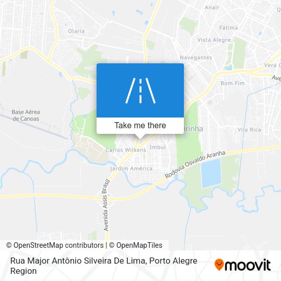 Rua Major Antônio Silveira De Lima map