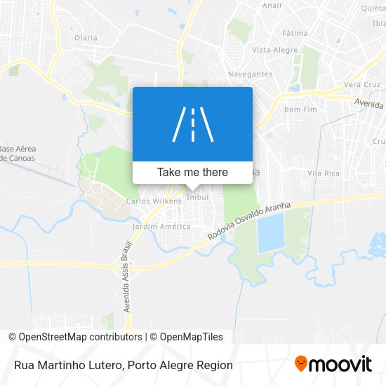 Rua Martinho Lutero map