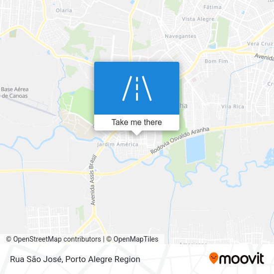 Rua São José map