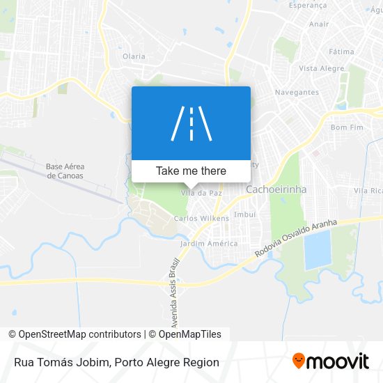Rua Tomás Jobim map