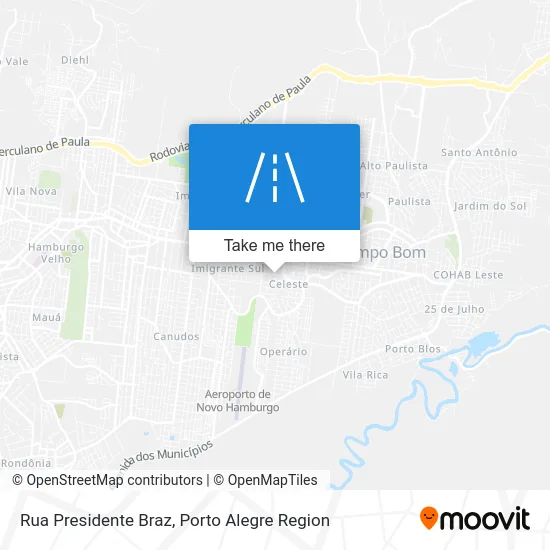 Rua Presidente Braz map