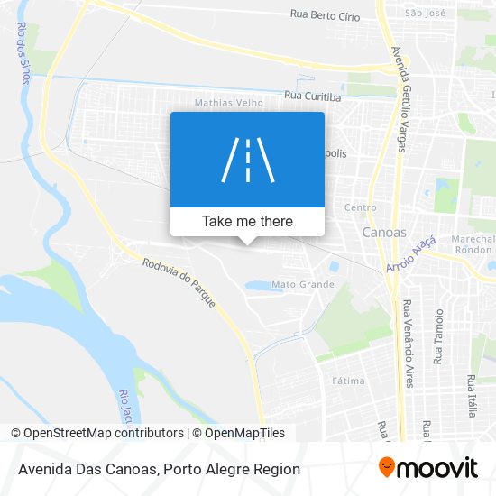 Mapa Avenida Das Canoas