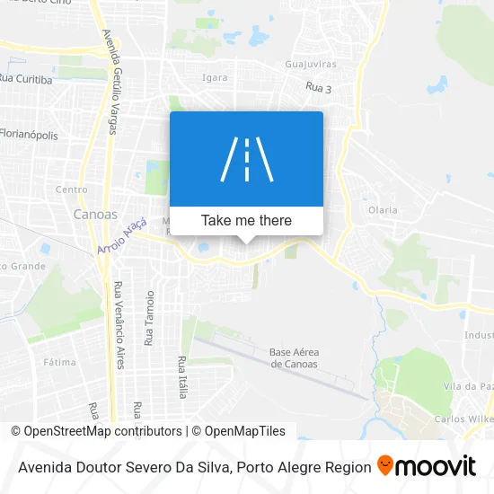 Avenida Doutor Severo Da Silva map