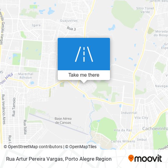 Mapa Rua Artur Pereira Vargas