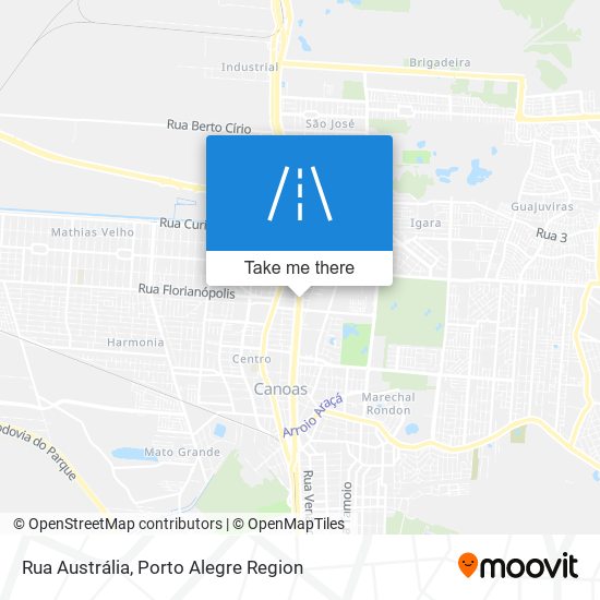 Mapa Rua Austrália