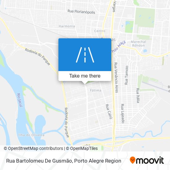Mapa Rua Bartolomeu De Gusmão
