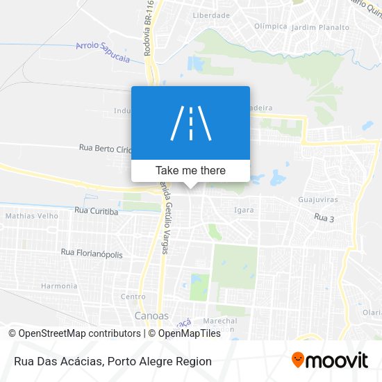 Rua Das Acácias map