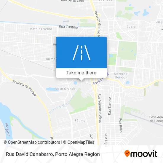 Rua David Canabarro map