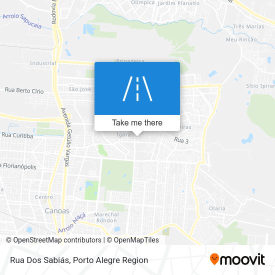 Rua Dos Sabiás map