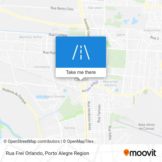 Rua Frei Orlando map