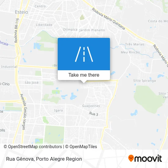 Rua Gênova map