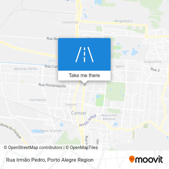 Rua Irmão Pedro map