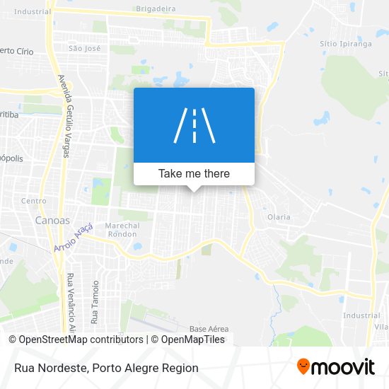 Rua Nordeste map