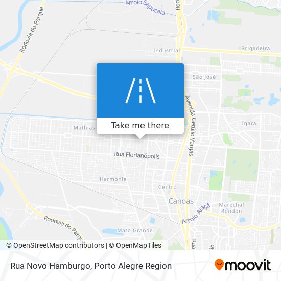 Mapa Rua Novo Hamburgo