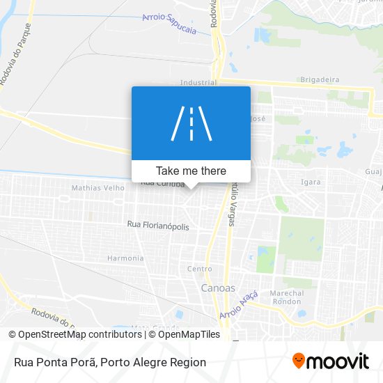 Rua Ponta Porã map