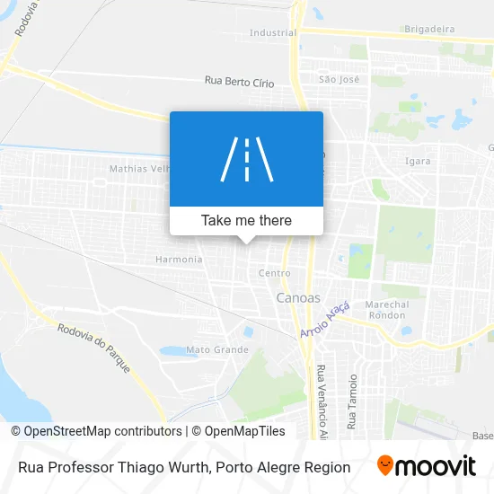 Rua Professor Thiago Wurth map