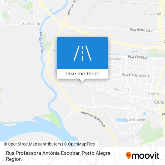 Rua Professora Antônia Escobar map