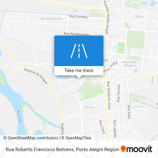Rua Roberto Francisco Behrens map