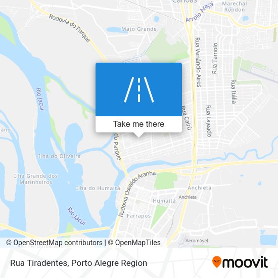 Rua Tiradentes map