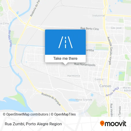 Rua Zumbi map