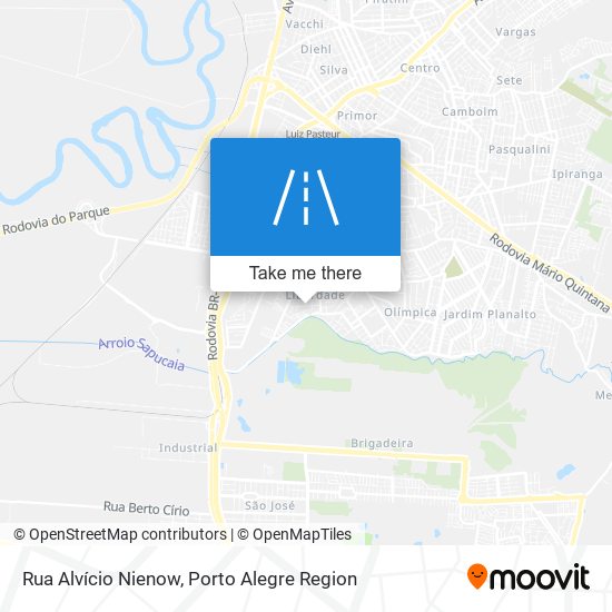 Mapa Rua Alvício Nienow