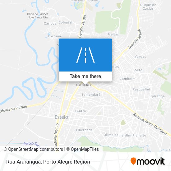 Rua Araranguá map