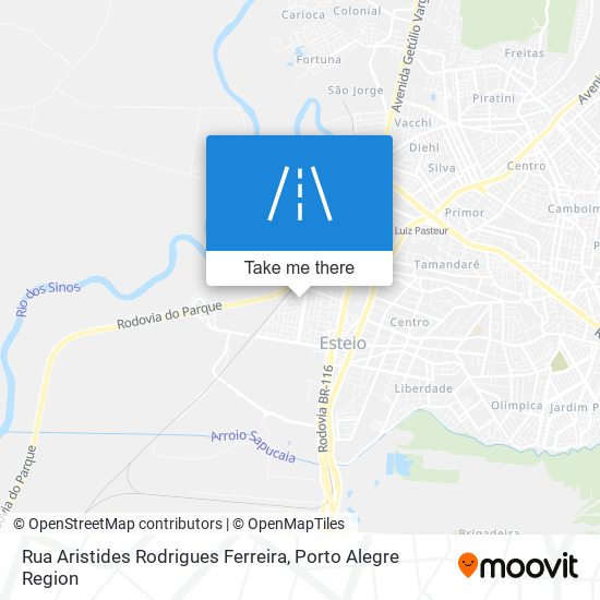 Mapa Rua Aristides Rodrigues Ferreira