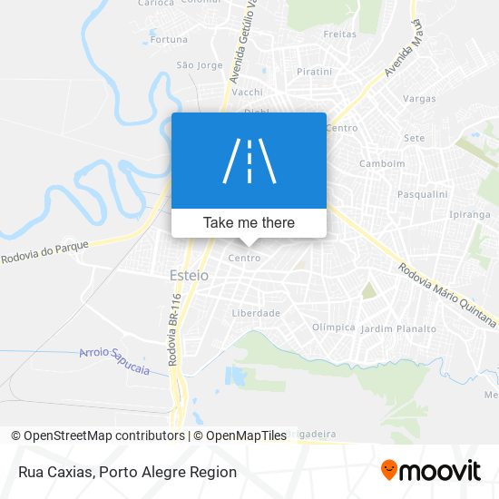 Mapa Rua Caxias