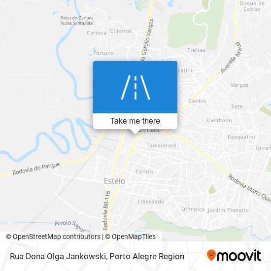 Mapa Rua Dona Olga Jankowski