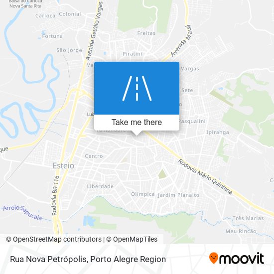 Rua Nova Petrópolis map