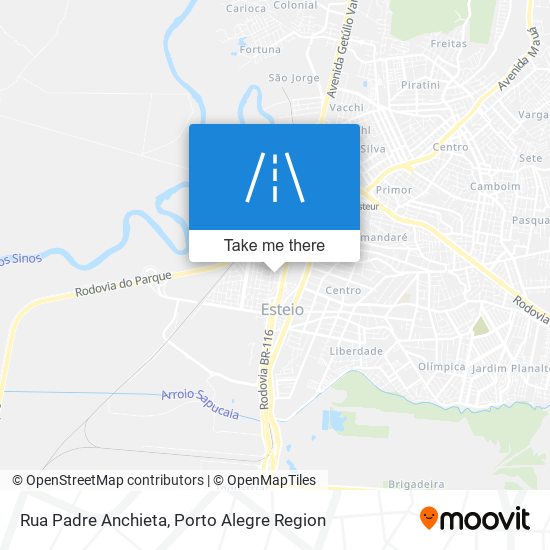 Mapa Rua Padre Anchieta