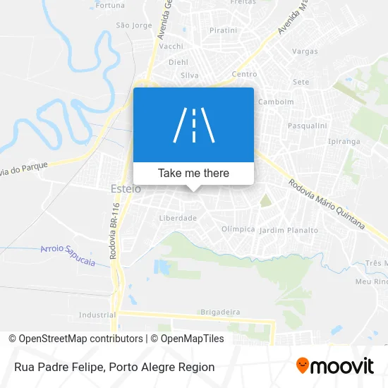 Rua Padre Felipe map