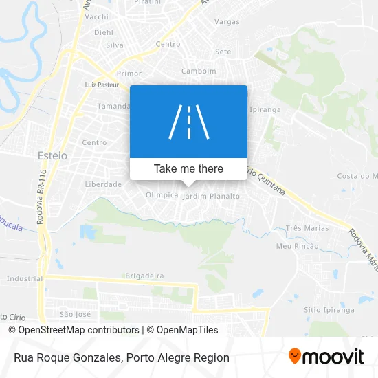 Rua Roque Gonzales map