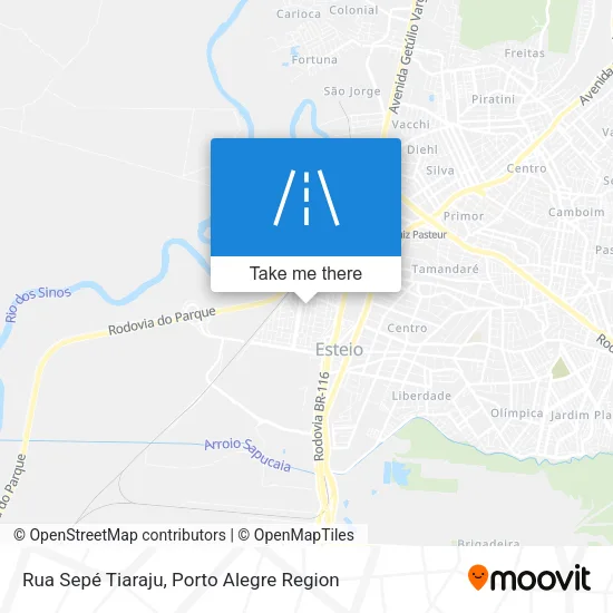Rua Sepé Tiaraju map