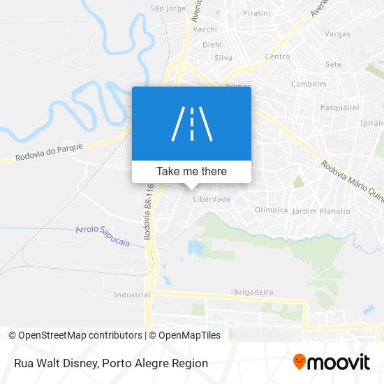 Rua Walt Disney map