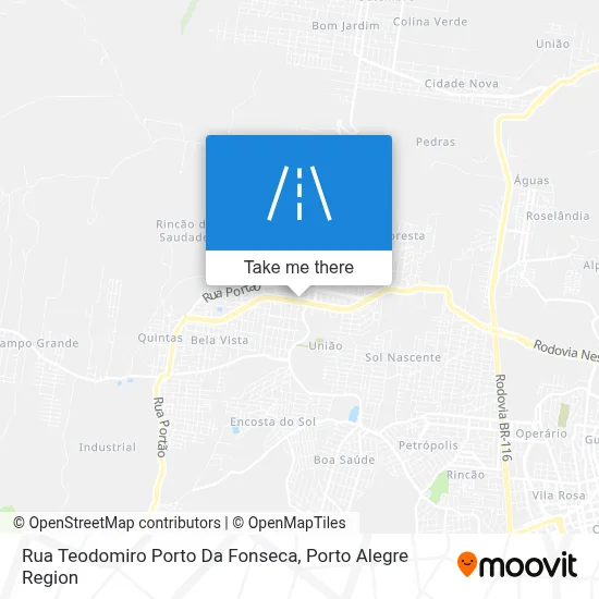 Rua Teodomiro Porto Da Fonseca map