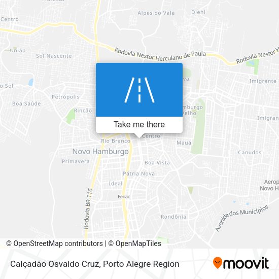 Calçadão Osvaldo Cruz map