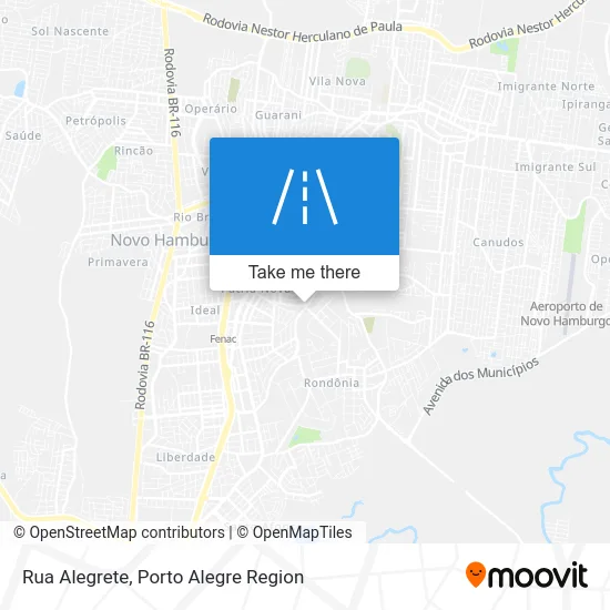 Rua Alegrete map