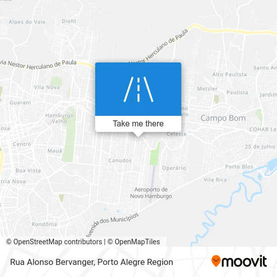 Rua Alonso Bervanger map