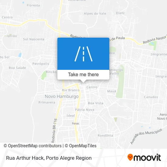 Rua Arthur Hack map