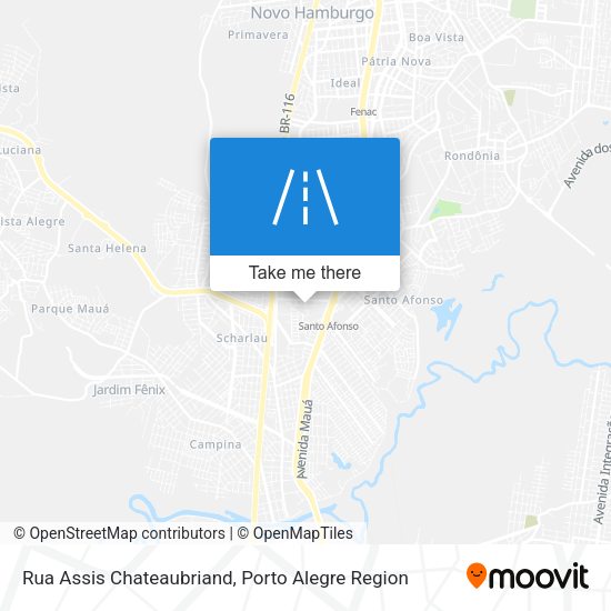 Rua Assis Chateaubriand map