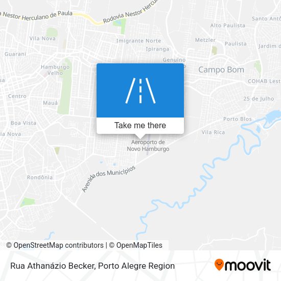 Rua Athanázio Becker map