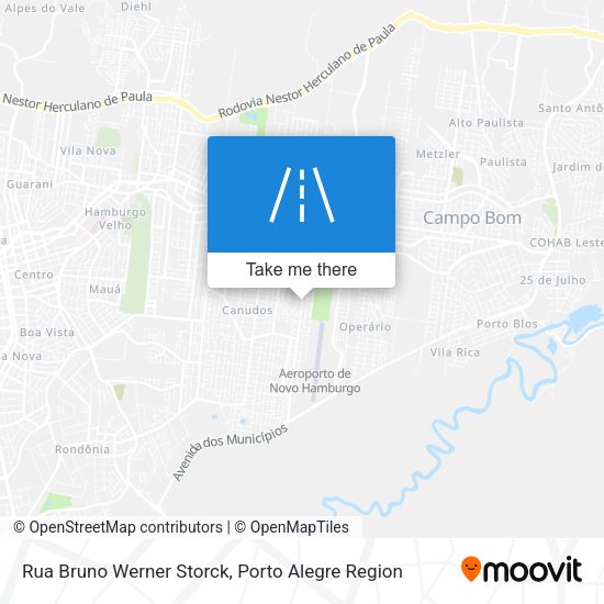 Rua Bruno Werner Storck map