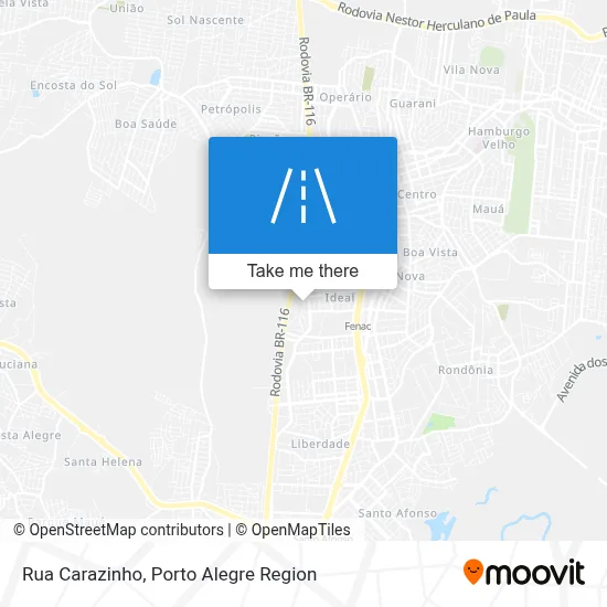 Rua Carazinho map