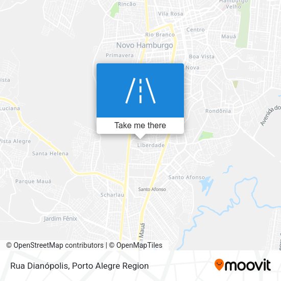 Rua Dianópolis map