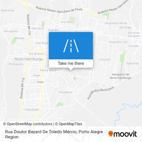 Rua Doutor Bayard De Toledo Mércio map
