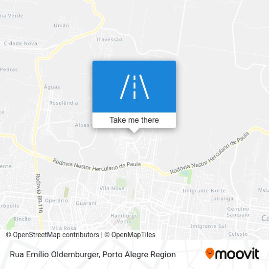 Rua Emílio Oldemburger map