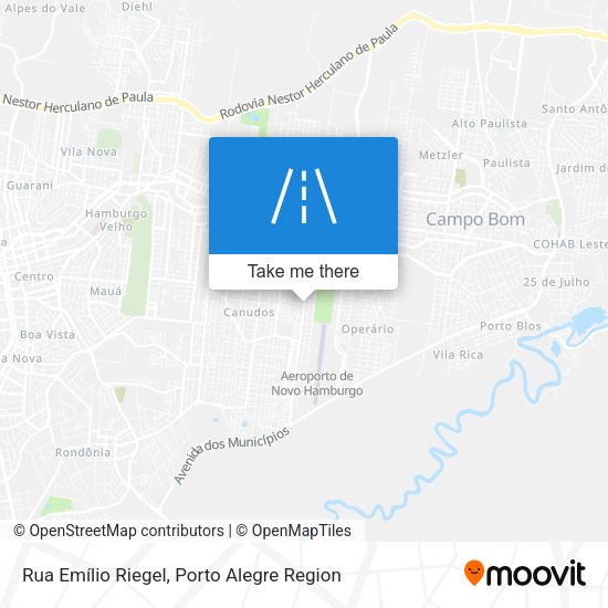 Rua Emílio Riegel map